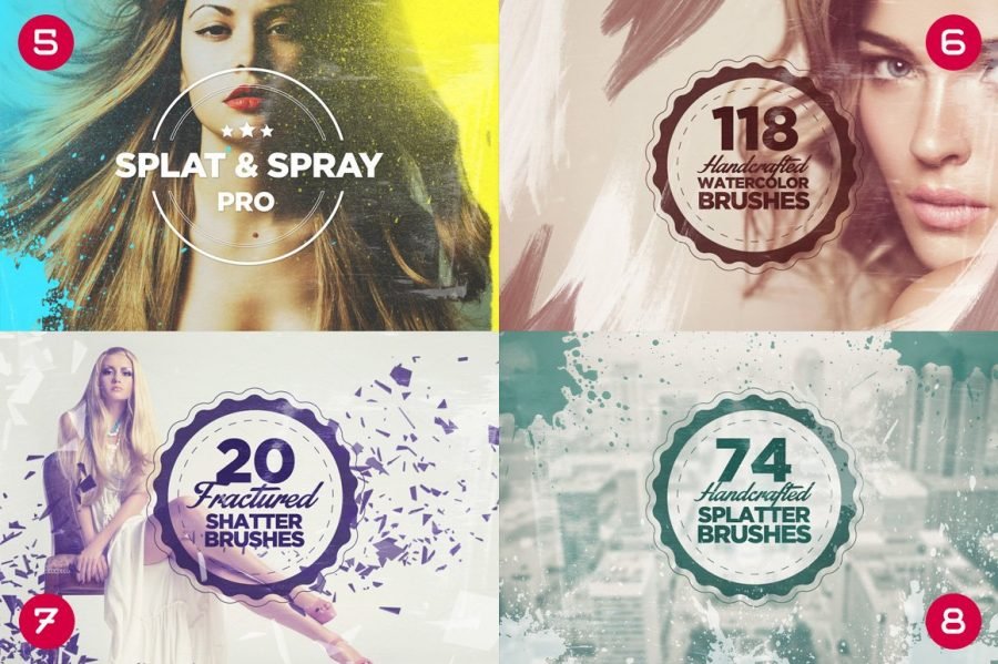 Download 534 Photoshop Brushes Mega Bundle - Layerform Design Co