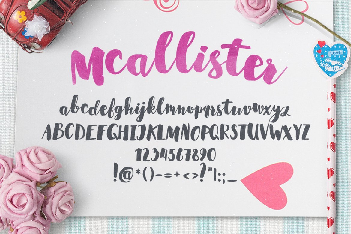 mcallister Brush Script Font