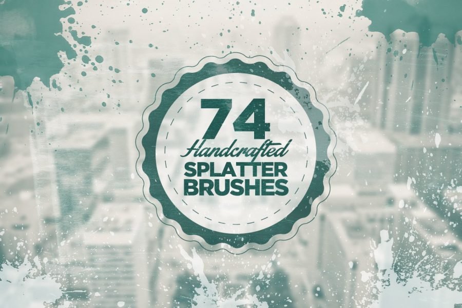 74 Handcrafted Splatter Photoshop Brushes
