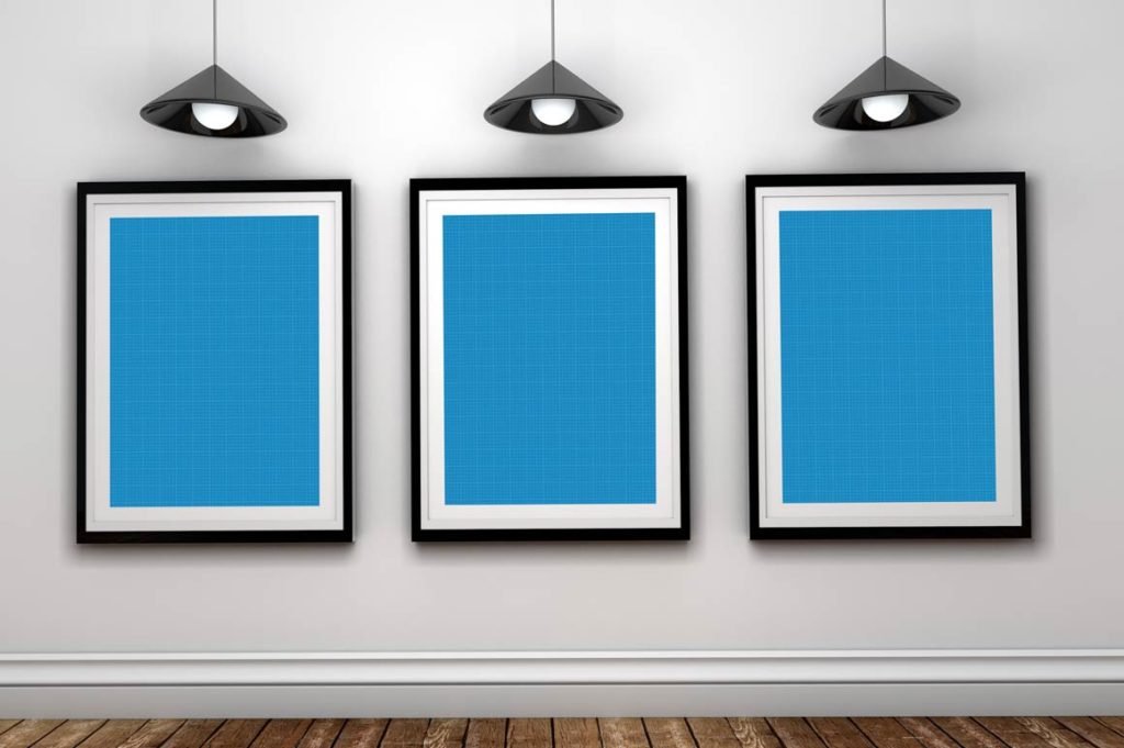 Download FREE Art Gallery PSD Photo Frame Mockup by Layerform Design Co