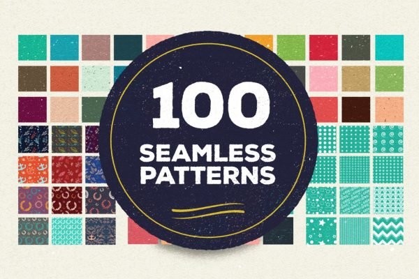 100 Vector Patterns Bundle by Layerform Design Co