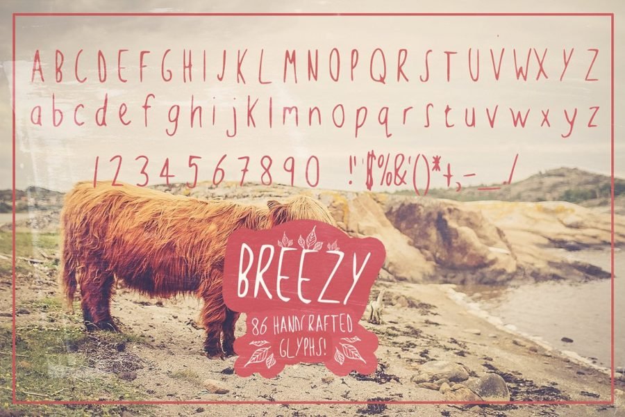 Breezy Handsketched Typeface by Layerform Design Co